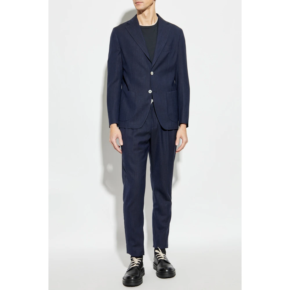 Eleventy Wollen pak Blue Heren