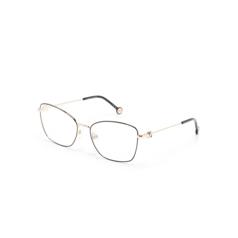 Carolina Herrera Mat Zwart Goud Brilmontuur Yellow Unisex