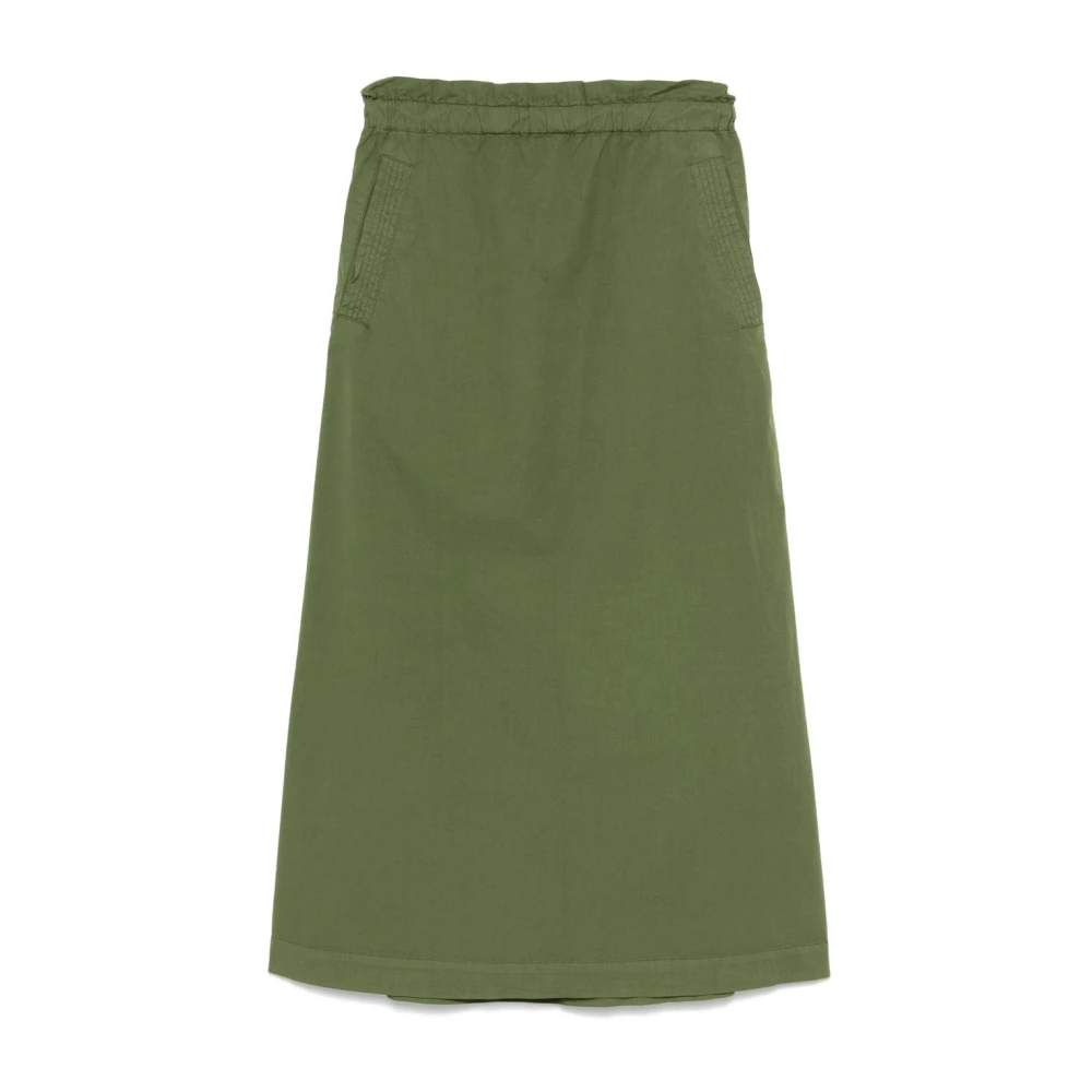 Woolrich Groene A-lijn Rok met Trekkoord Tailleband Green Dames