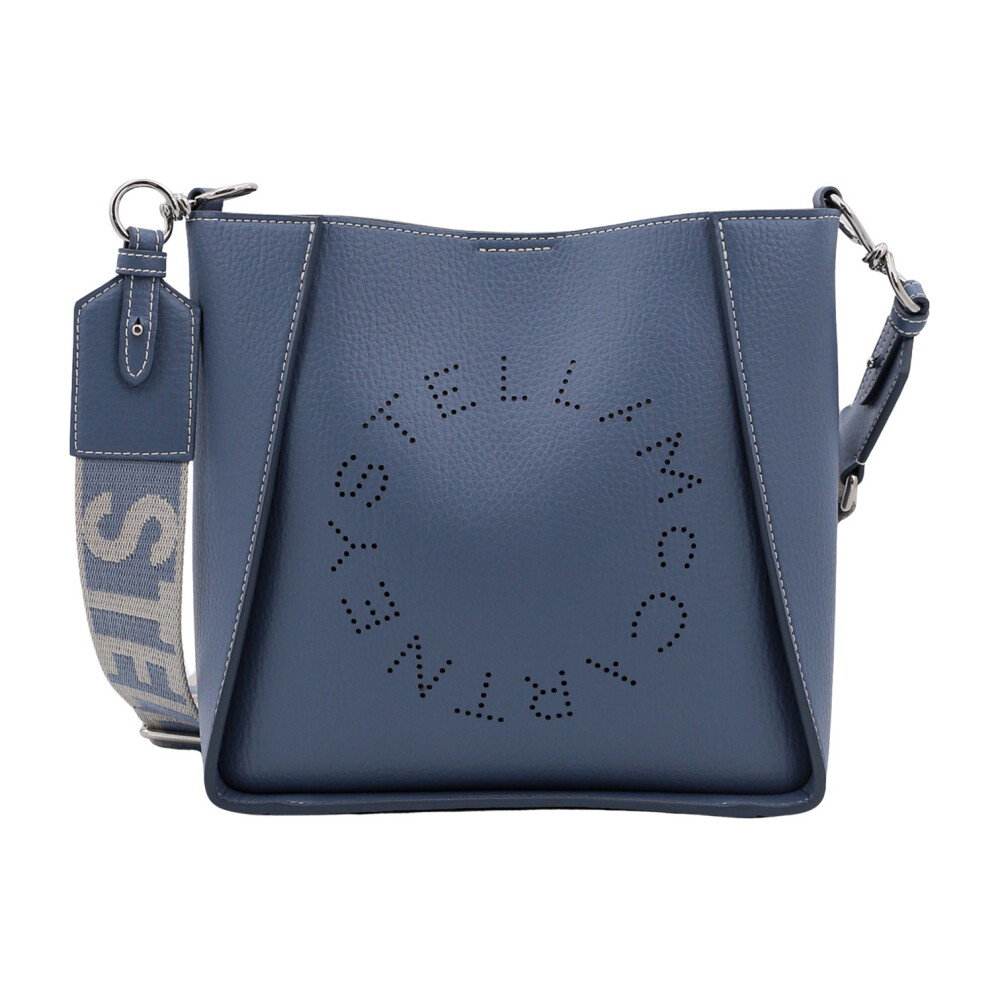 Blauwe Schoudertas met Drukknoopsluiting Stella McCartney