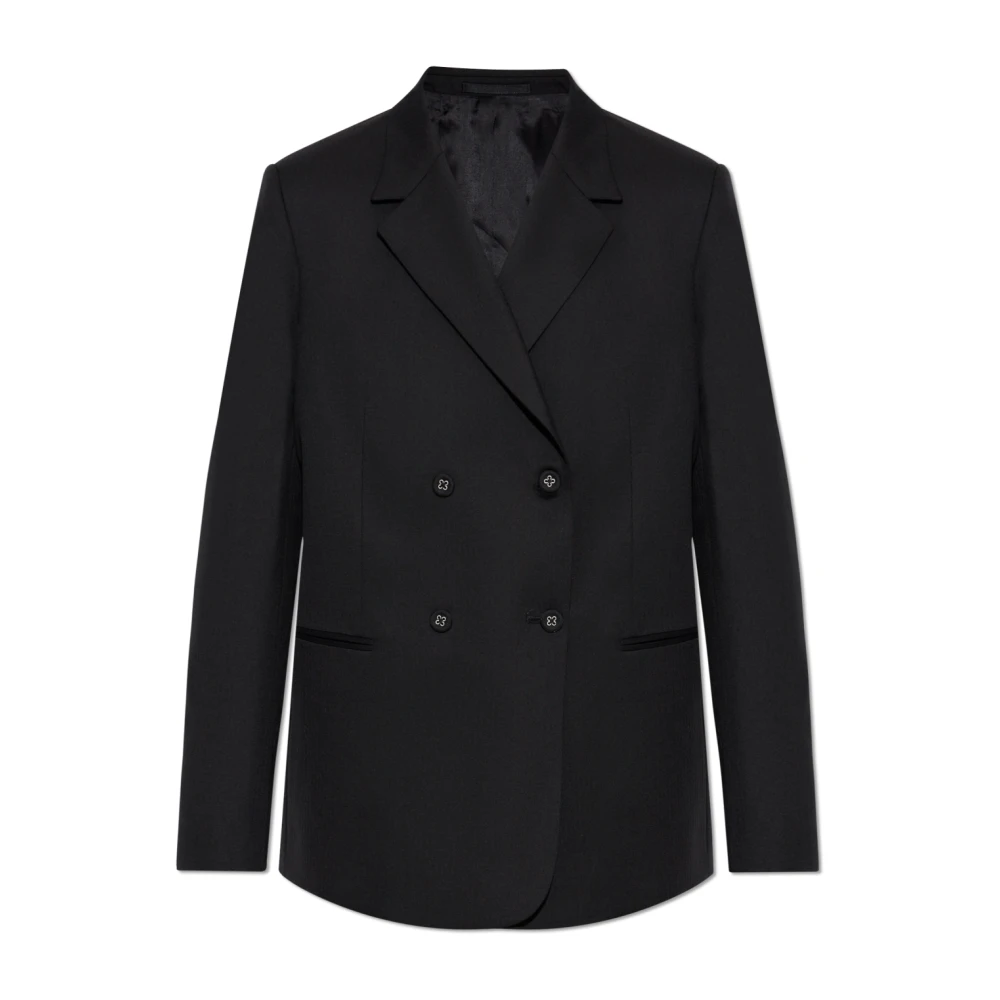 Officine Générale Double-breasted blazer Black Dames