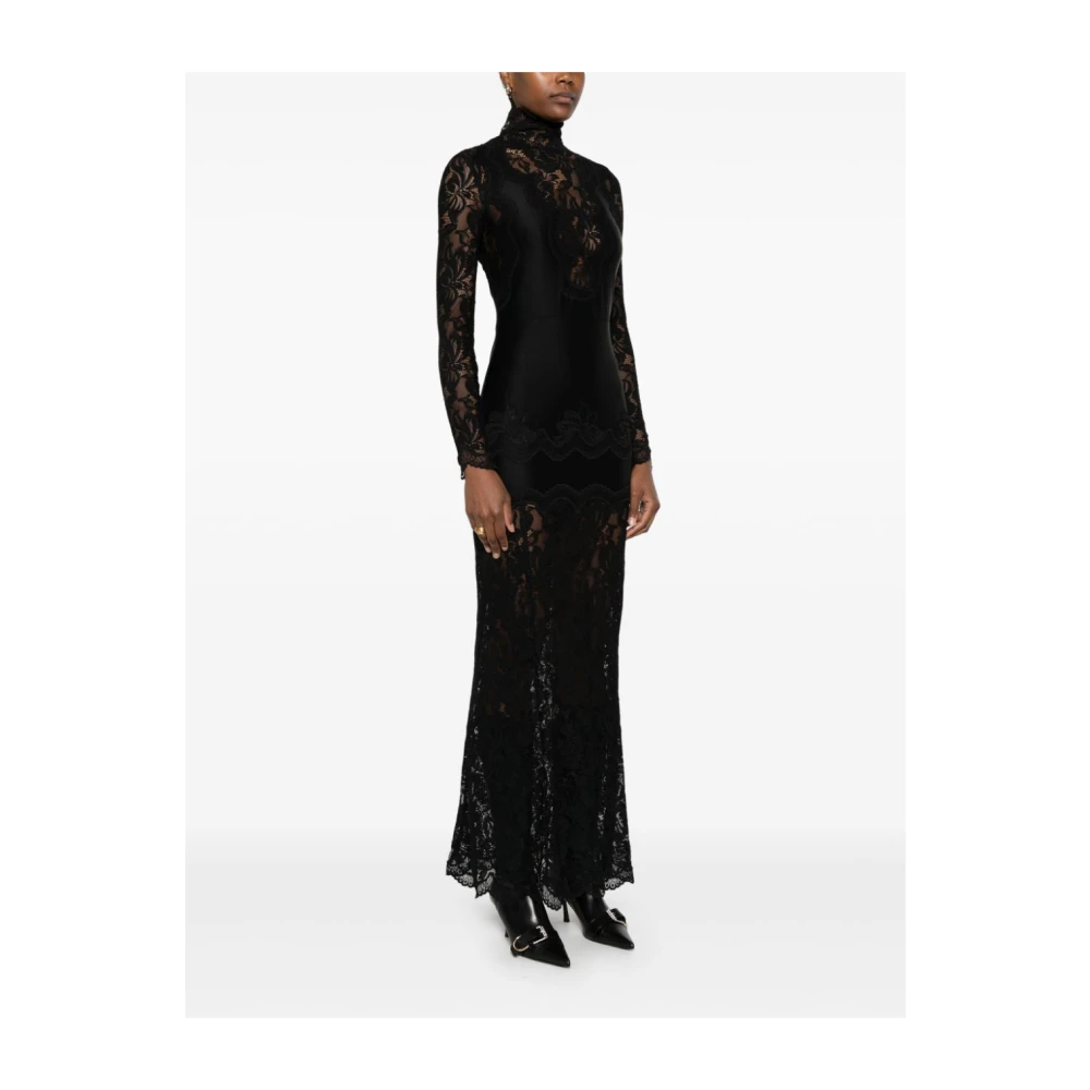 Paco Rabanne Elegante Nero Jurk voor Vrouwen Black Dames
