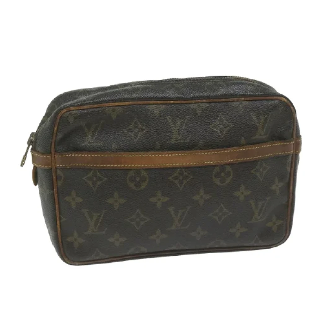 Louis Vuitton Vintage Pre-owned Canvas clutches Brown Dames