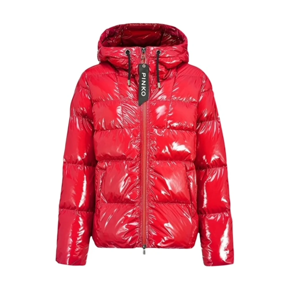 Pinko Lichtgewicht gewatteerde jas Red Dames