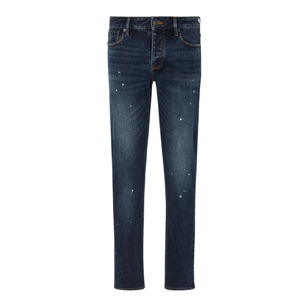Emporio Armani Denim Blauw 5-Pocket Jeans Blue Heren