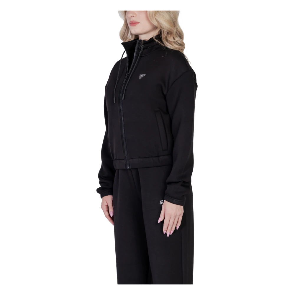 Guess Zwarte Rits Hoodie Black Dames