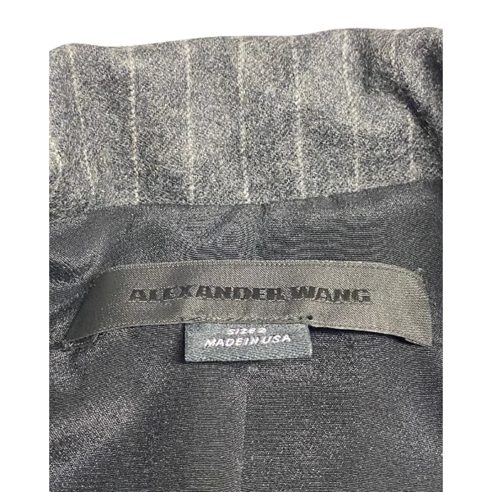 Alexander Wang Pre-owned Wool outerwear Gray Dames