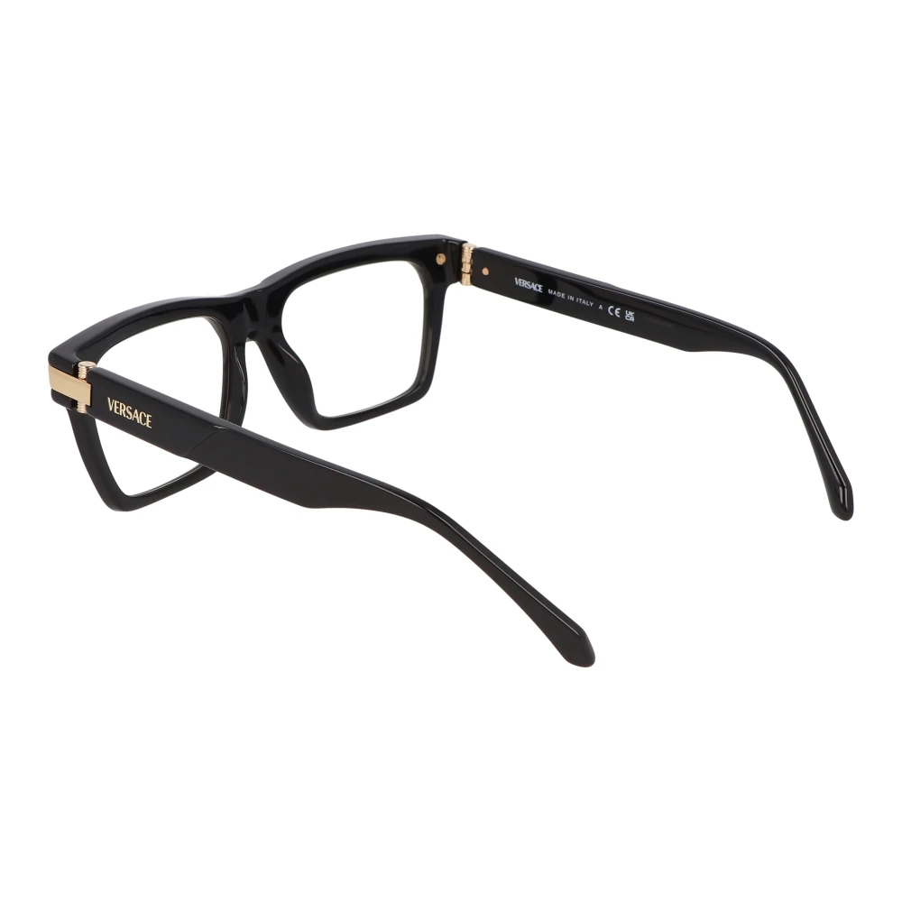 Versace Vierkante montuur bril Black Unisex