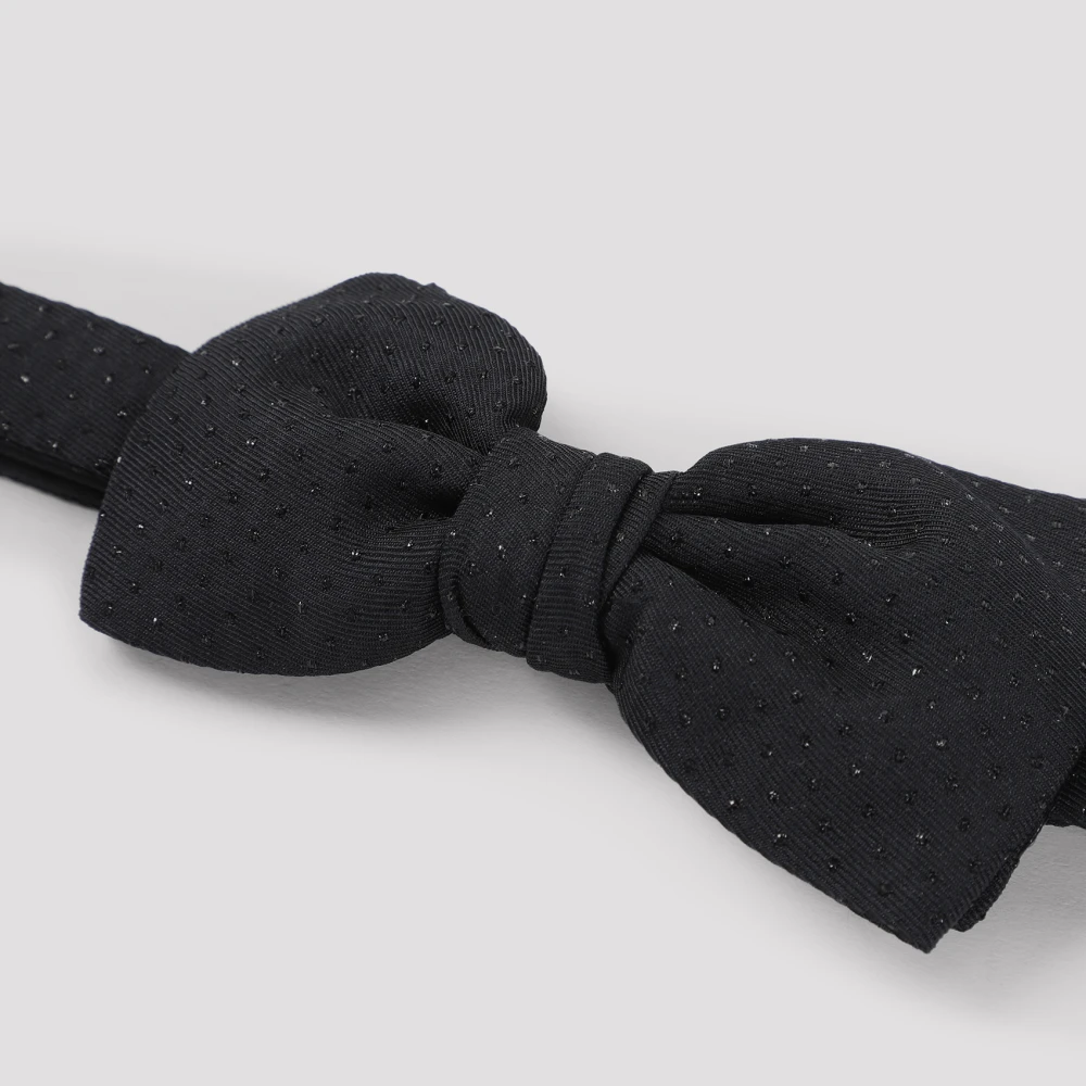 Lanvin Zwarte Stropdassen voor Mannen Aw24 Black Heren