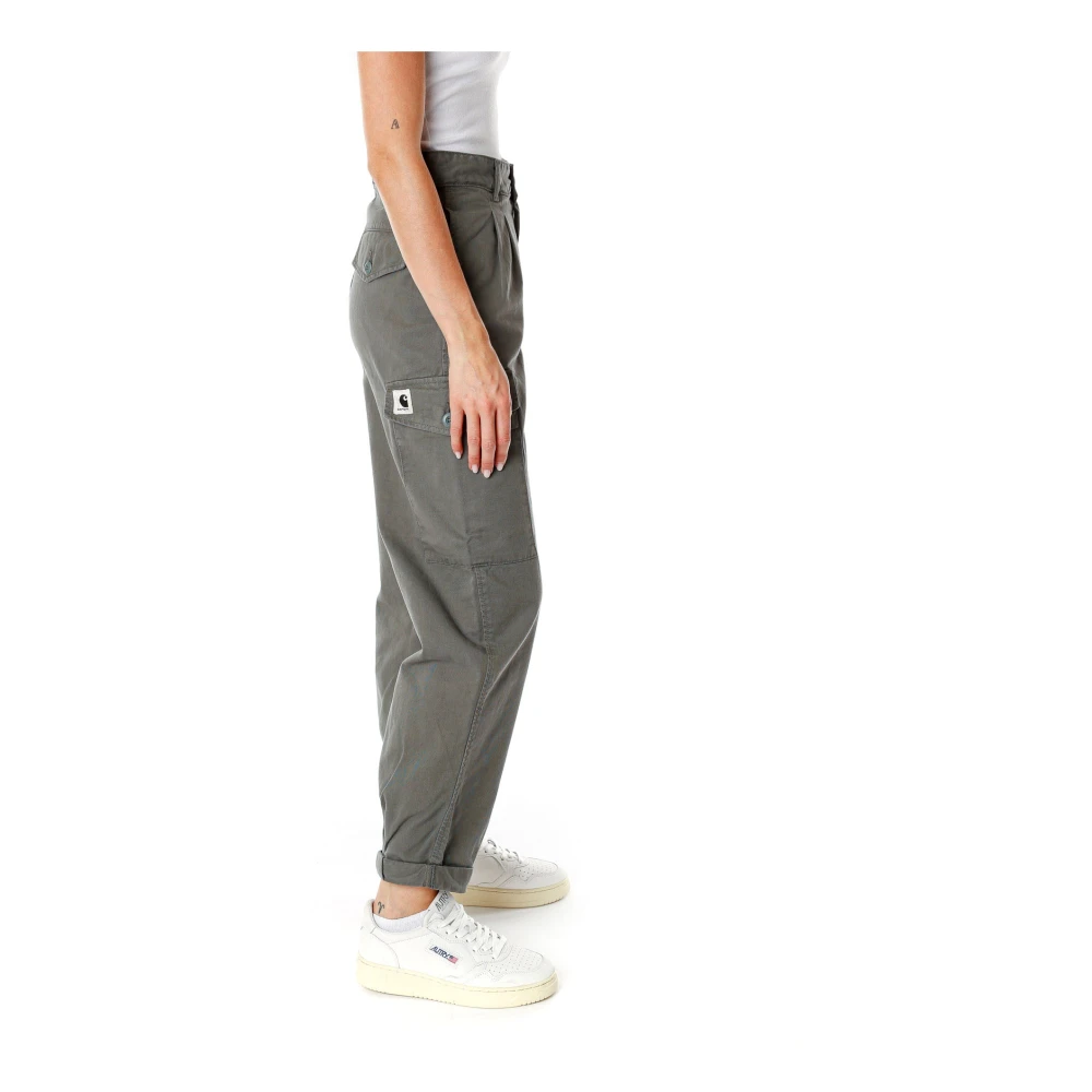 Carhartt WIP Straight Trousers Green Dames