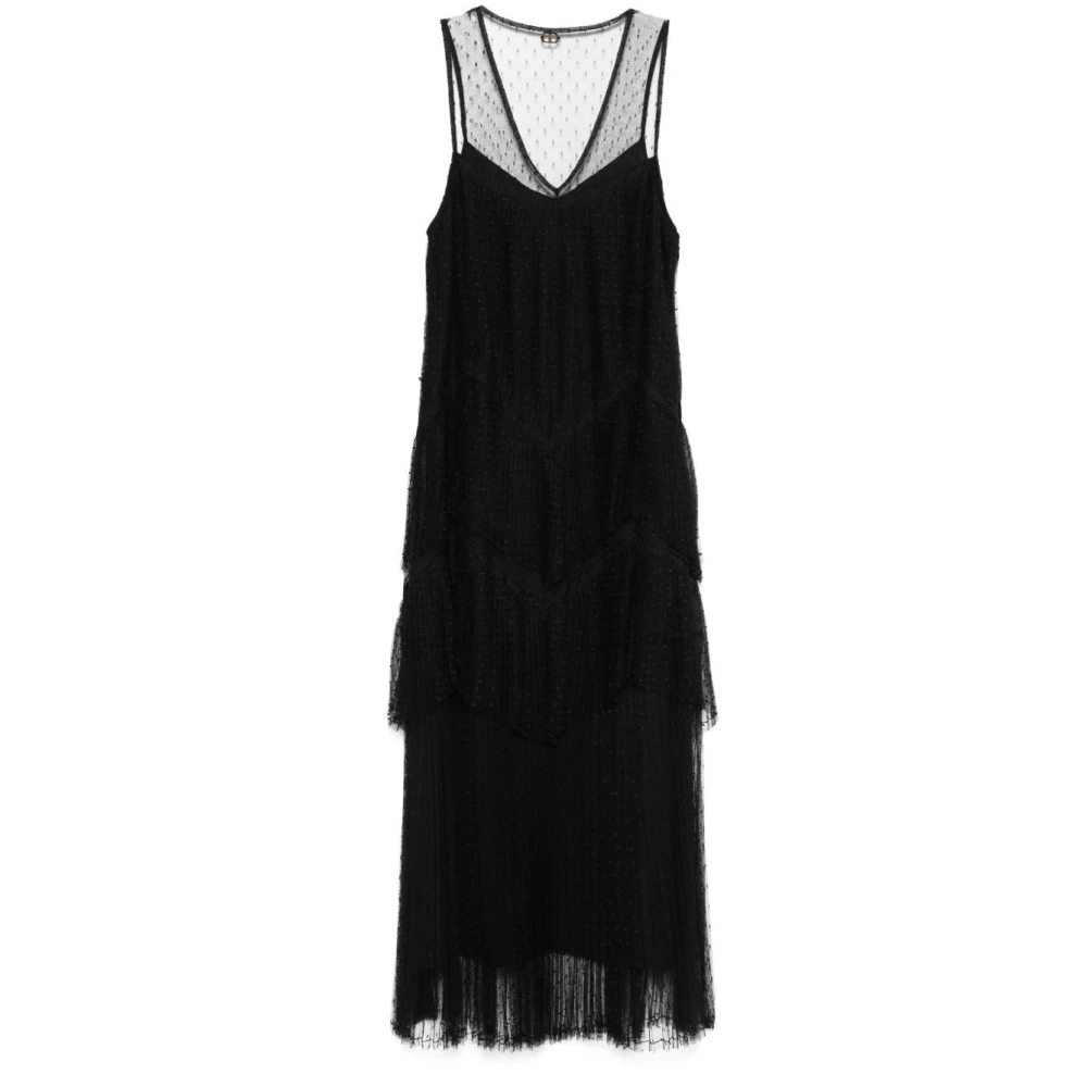 Twinset Women's Black Midi Dresses, Xl, Dress Set