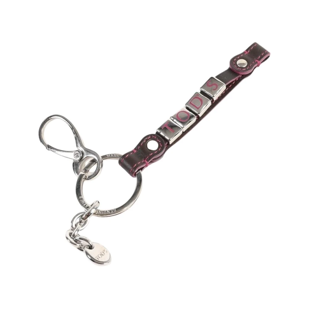 Tod's Multicolor Leather Keychain - Female - Keychains - Brown - One Size - Accessories - Image 3