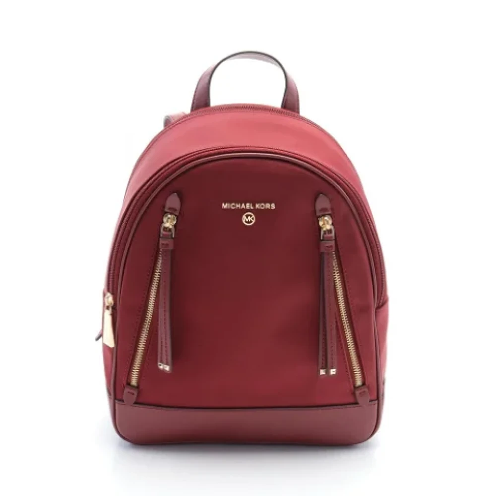 Michael Kors Pre-owned Leather backpacks Red Dames