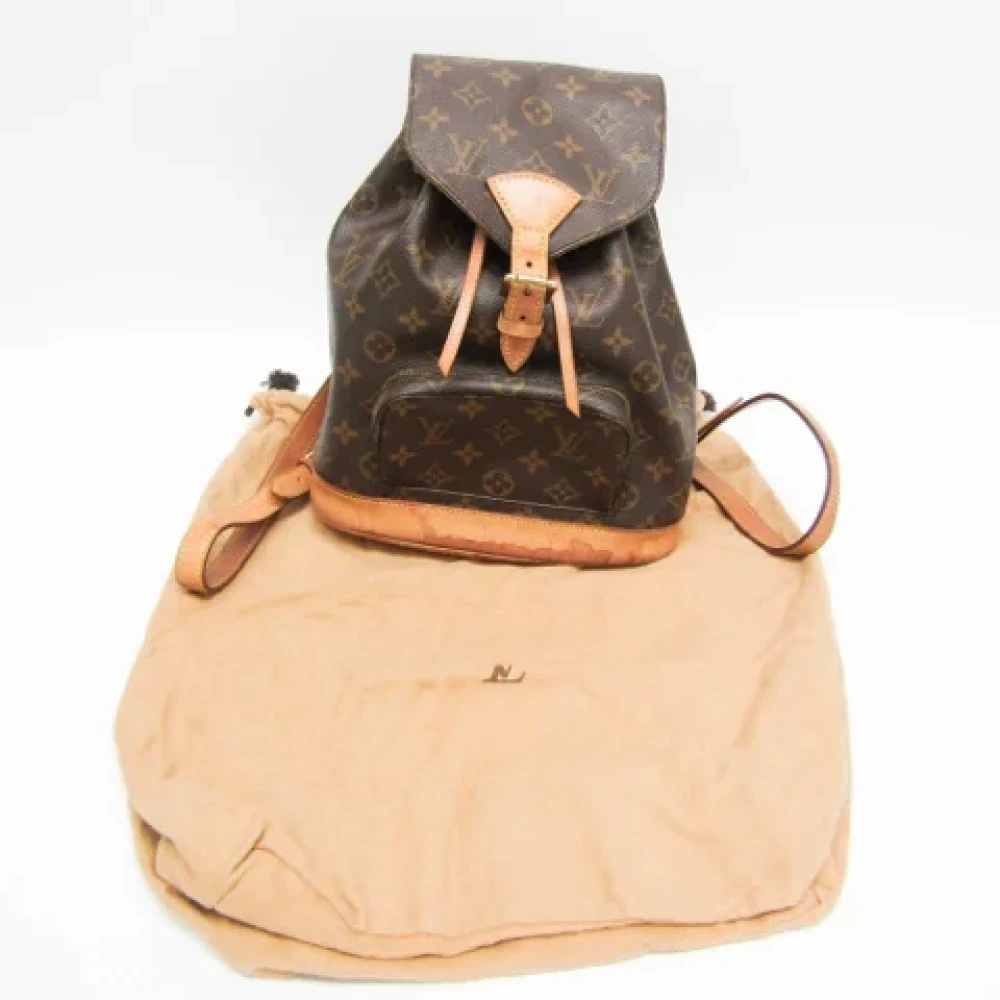 Louis Vuitton Vintage Pre-owned Canvas backpacks Brown Dames