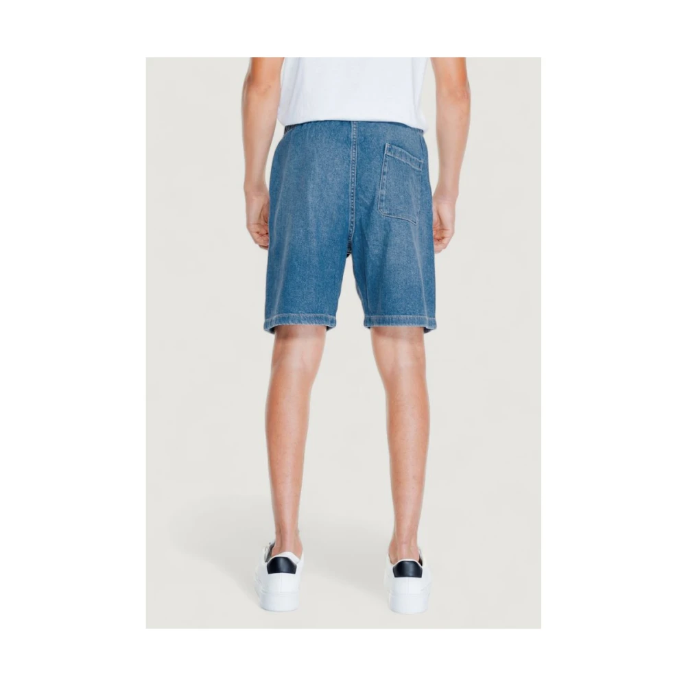 jack & jones Lichtblauwe Katoenen Shorts voor Mannen Blue Heren