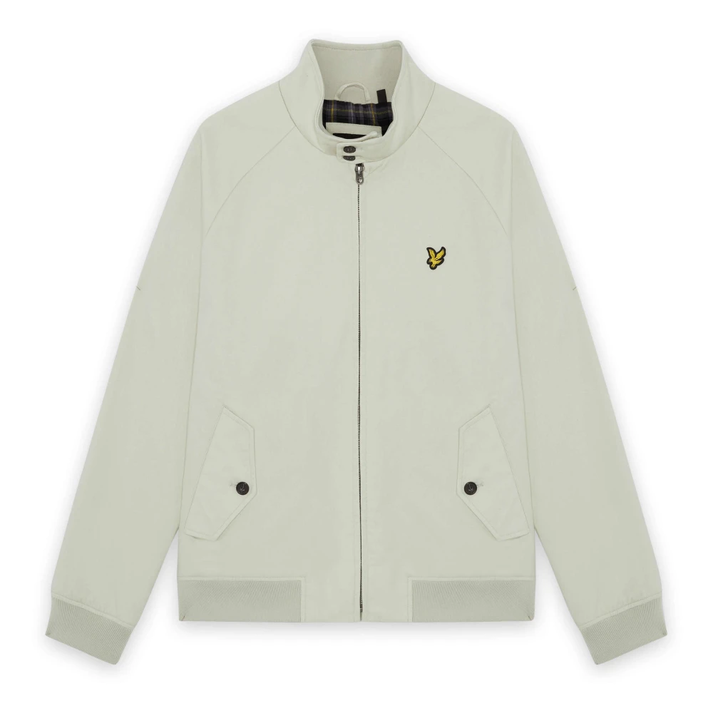 Lyle & Scott Men's Green Cotton Harrington Jacket - Light Jackets - 2XL - Jackets