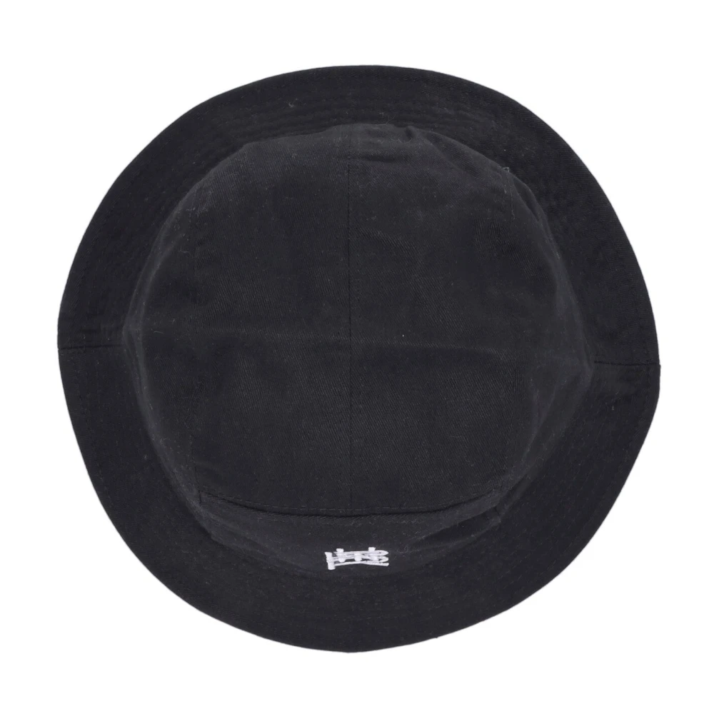 Dolly Noire Zwarte Bucket Hat Samenwerking Geborduurd Katoen Black Heren