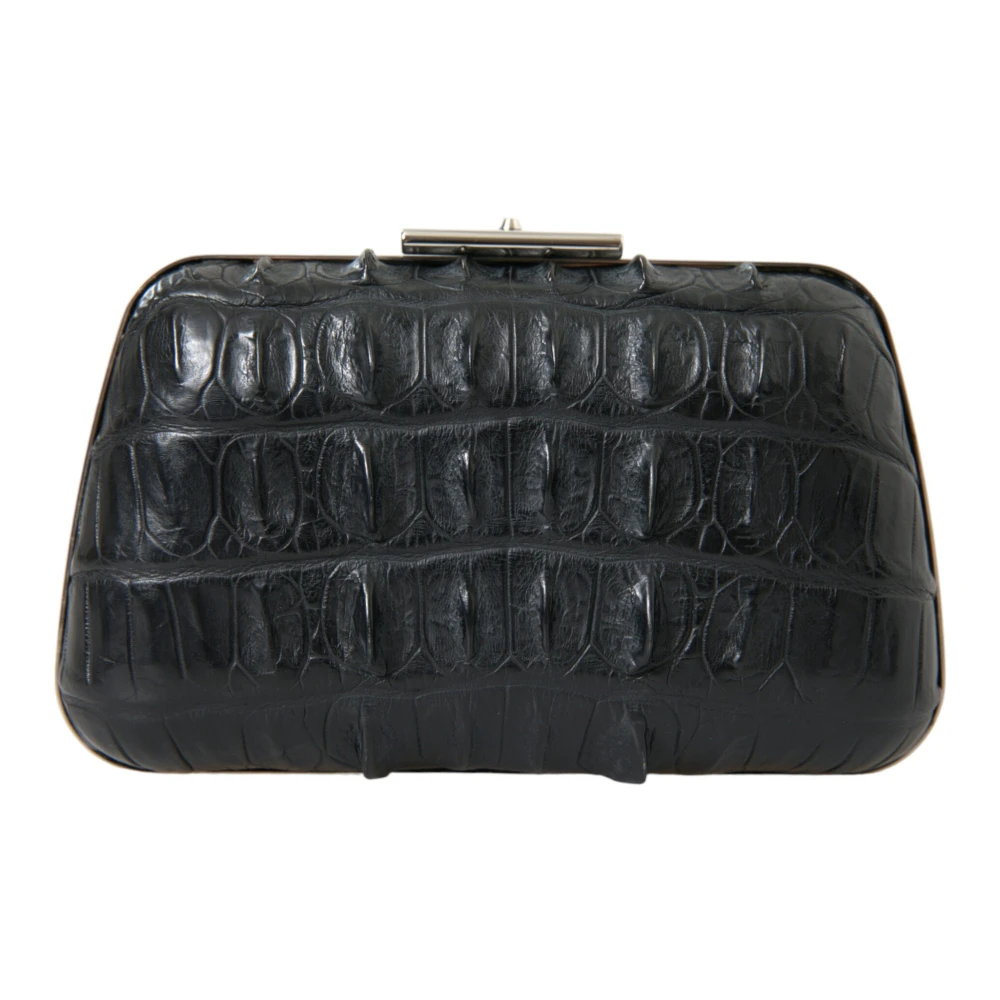 Balenciaga Elegante Krokodillenleren Avond Clutch Black Dames
