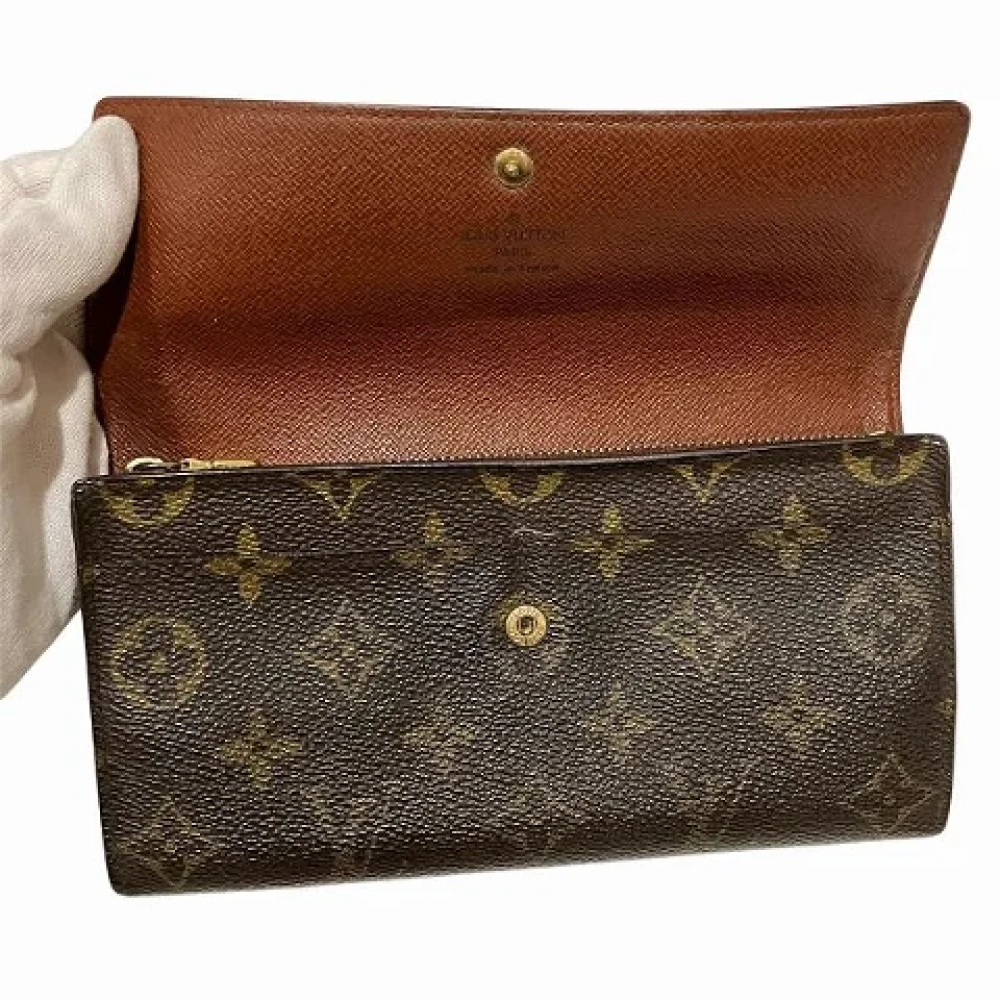 Louis Vuitton Vintage Pre-owned Canvas wallets Brown Dames
