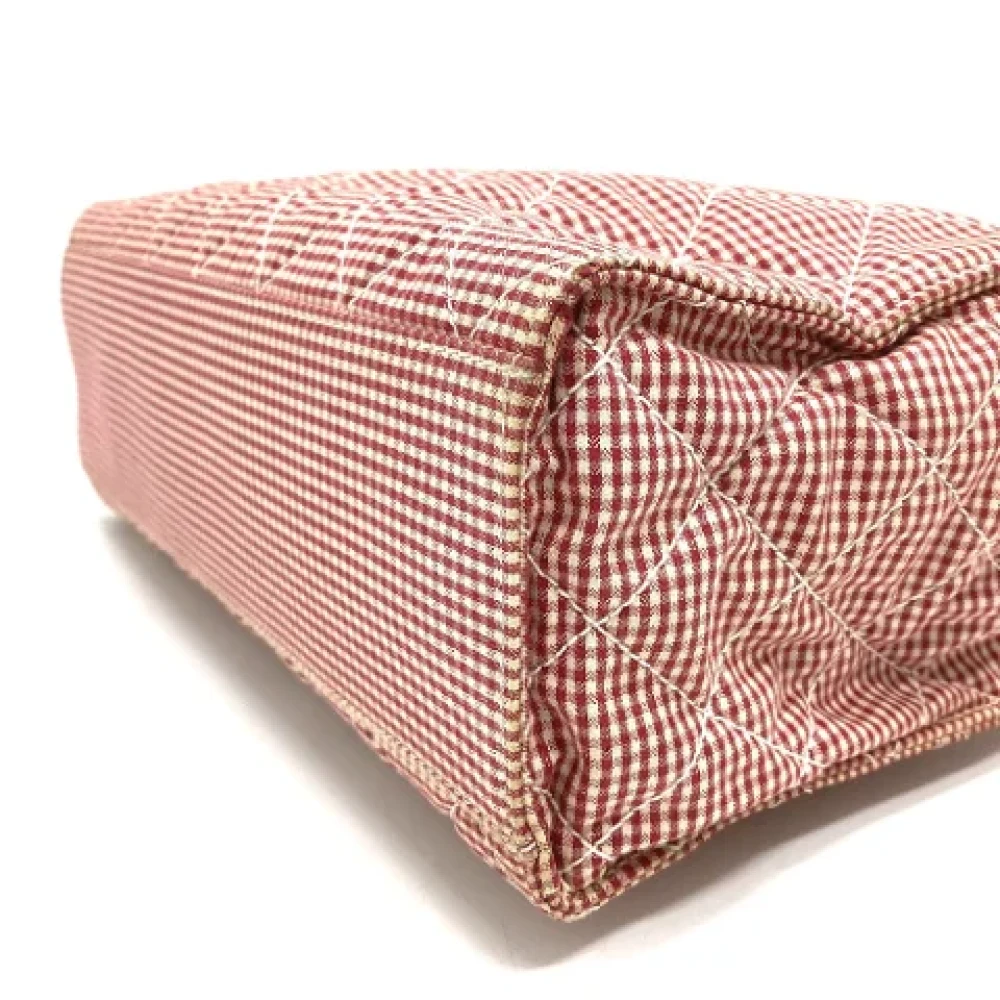 Chanel Vintage Pre-owned Cotton chanel-bags Red Dames