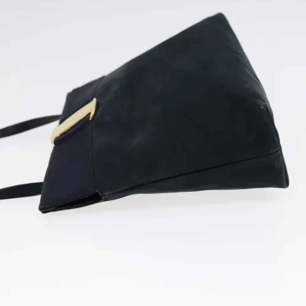 Salvatore Ferragamo Pre-owned Suede shoulder-bags Blue Dames