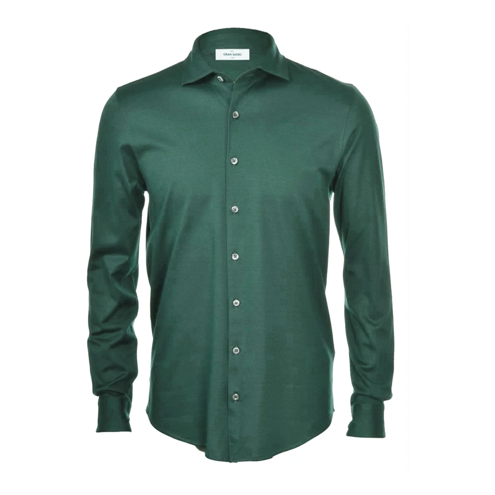 Gran Sasso Casual Overhemd Groen Green Heren