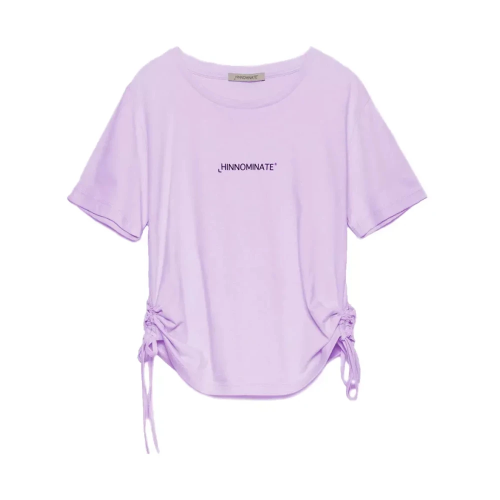 Hinnominate Purple Cotton Tops T-Shirt Purple Dames