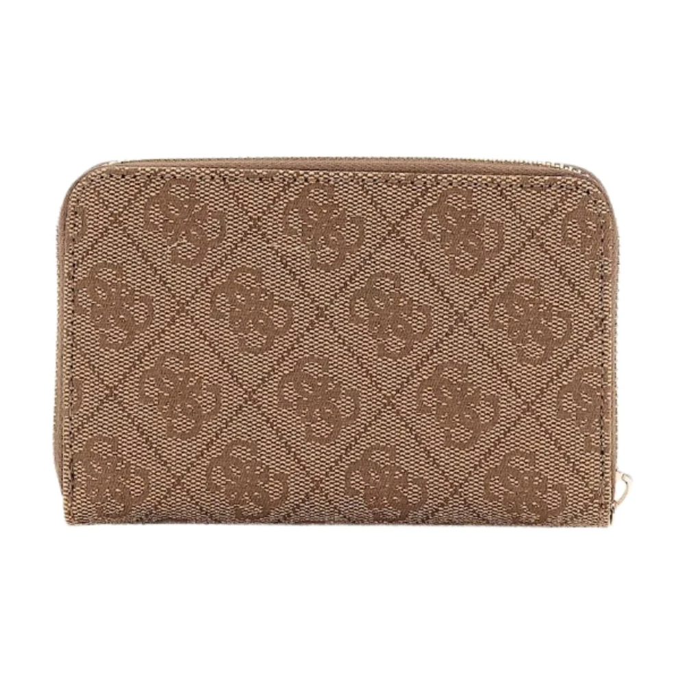Guess Damesportemonnee Laurel Logo Brown Dames