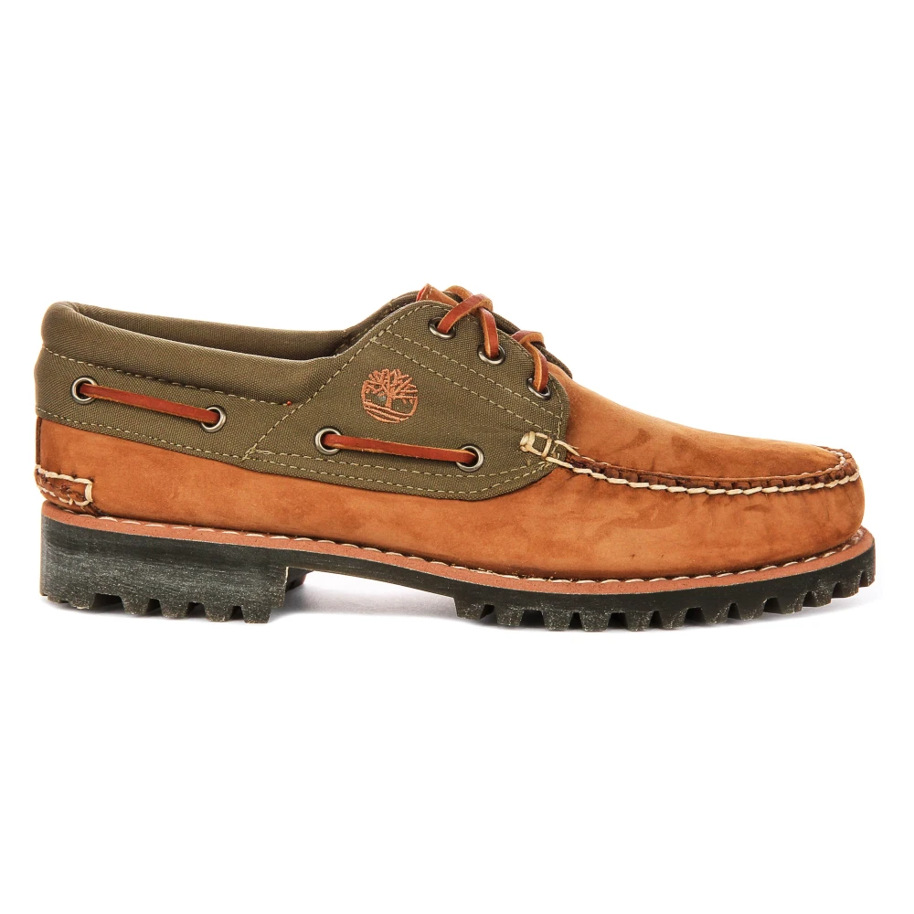 Timberland Men's Brown Authentic 3‑Eye Boat Shoe - Boat Shoes - 11 Uk - Shoes