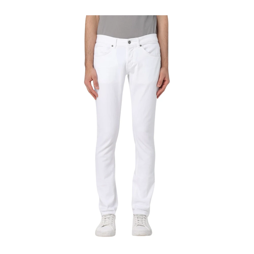 Dondup Mannelijk Wit Jeans Heren, W30, Katoen, George Broeken