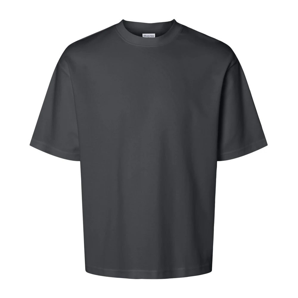 Selected Homme Casual T-shirt met korte mouwen Gray Heren