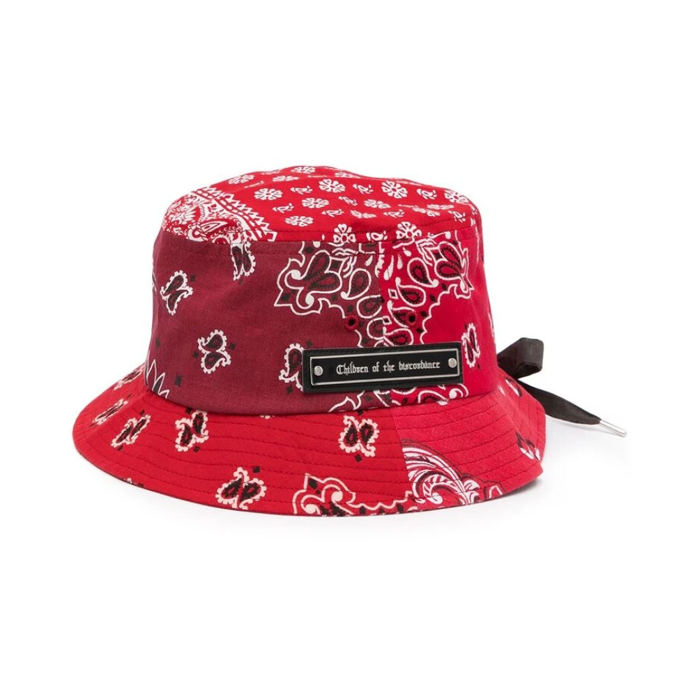 Children Of The Discordance Kersenrode Paisley Print Bucket Hat Multicolor Heren