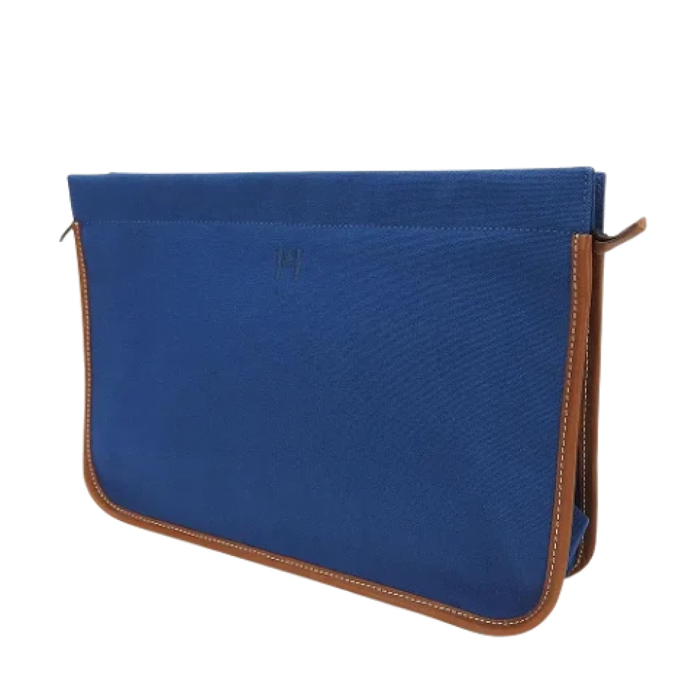 Hermès Vintage Pre-owned Canvas clutches Brown Dames
