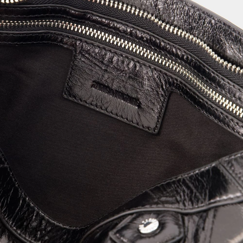 Zadig & Voltaire Zwarte leren crossbodytas Black Dames