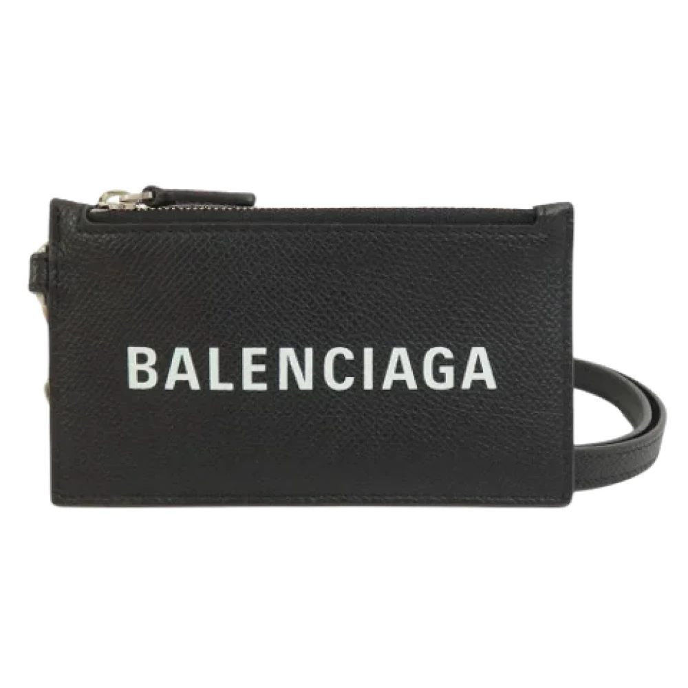 Balenciaga Vintage Pre-owned Leather wallets Black Dames