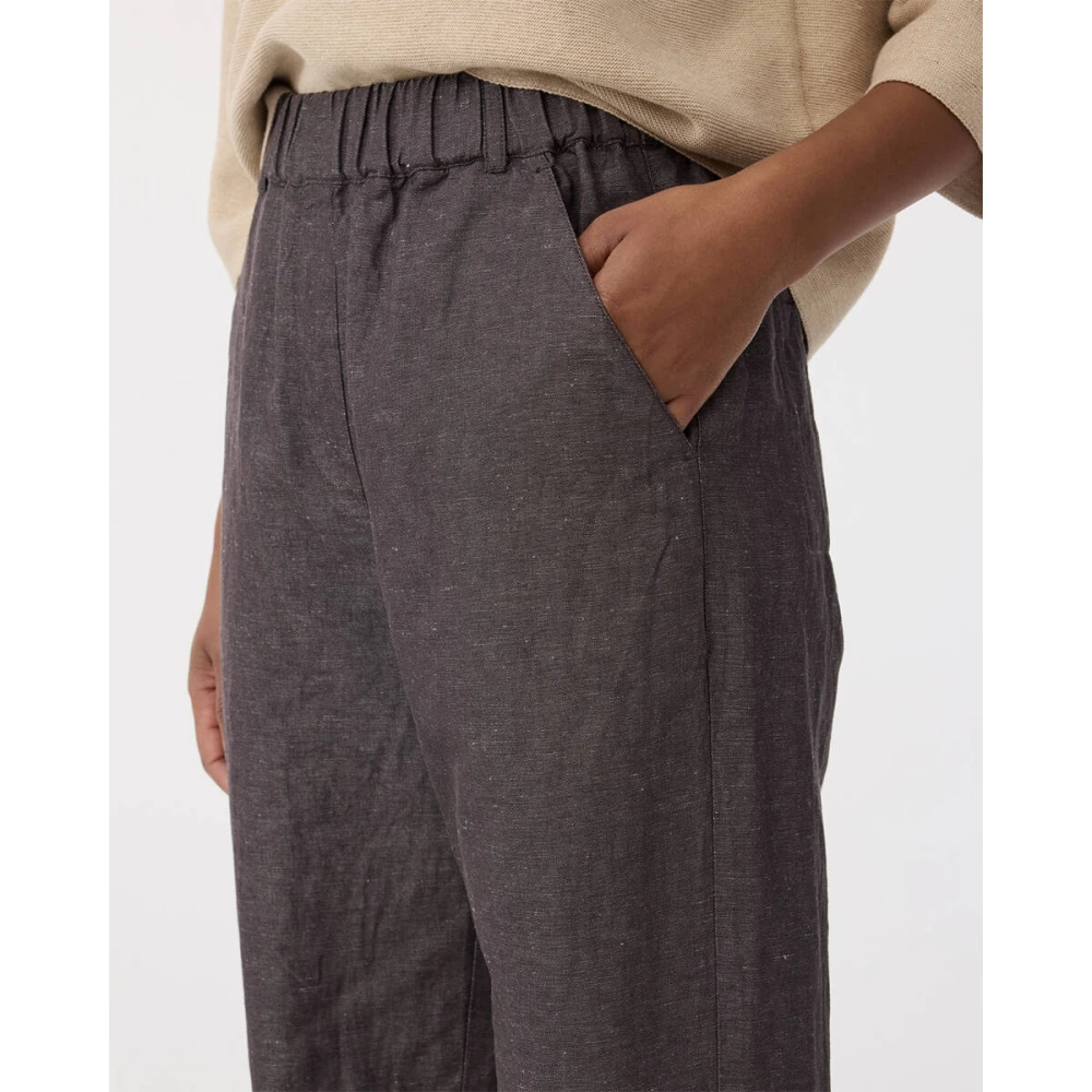 Knit-ted Stijlvolle Groene Broek Black Dames