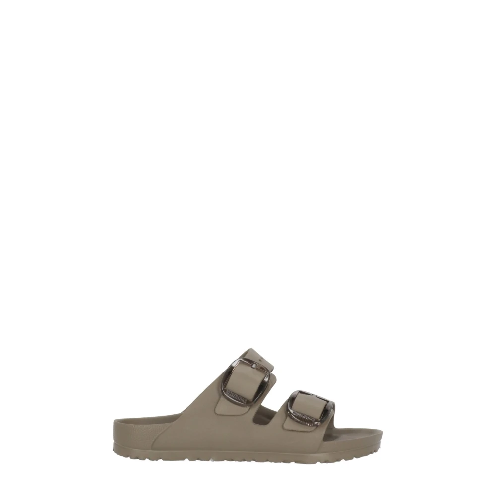 Birkenstock Women's Gray Sliders, 4 Uk, Arizona Big Buckle Narrow Fit