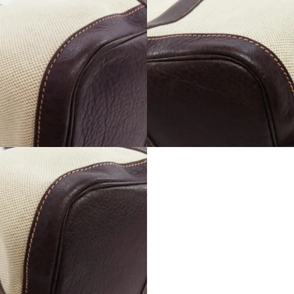 Hermès Vintage Pre-owned Fabric handbags Beige Dames