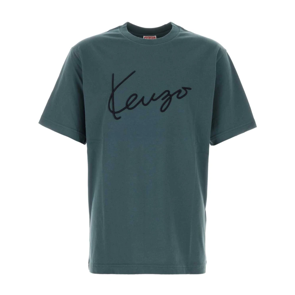 Kenzo Men's Blue T-Shirts, M, Signature Classic T-Shirt