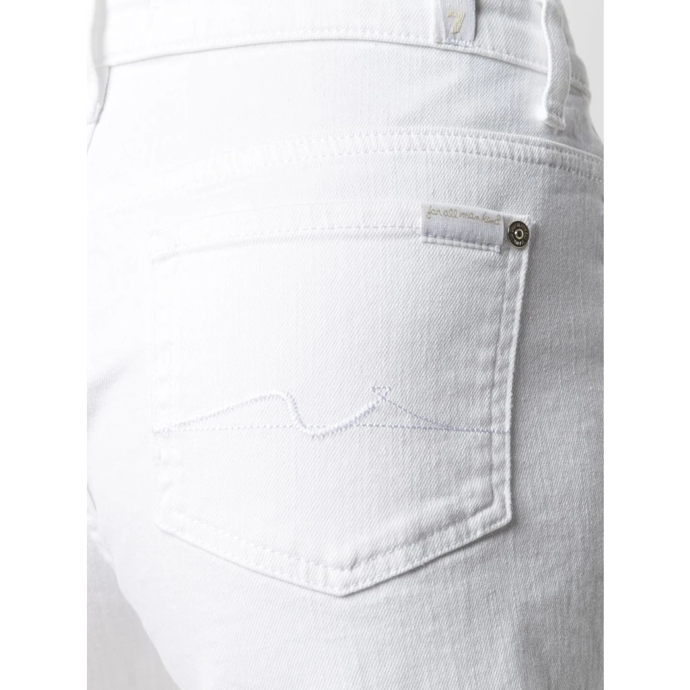 7 For All Mankind Shorts White Dames