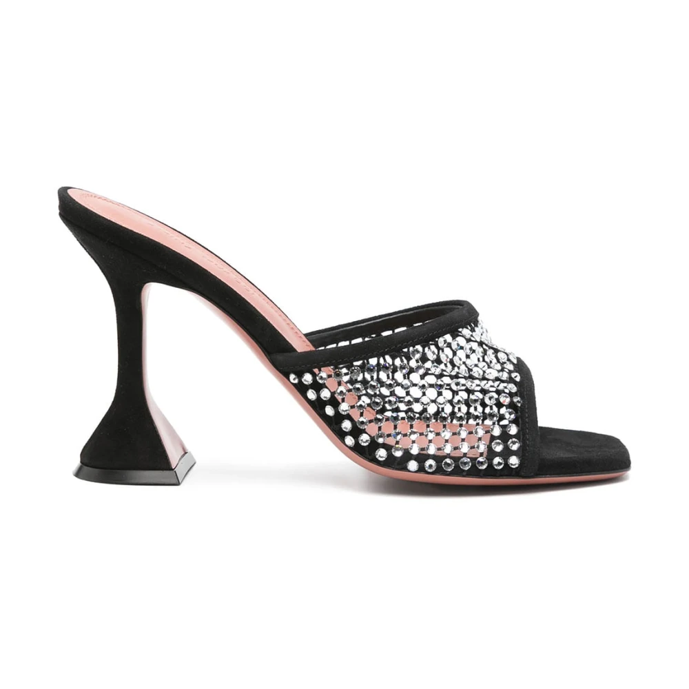 Amina Muaddi Donna Nero Scarpe, 39 Eu, New,