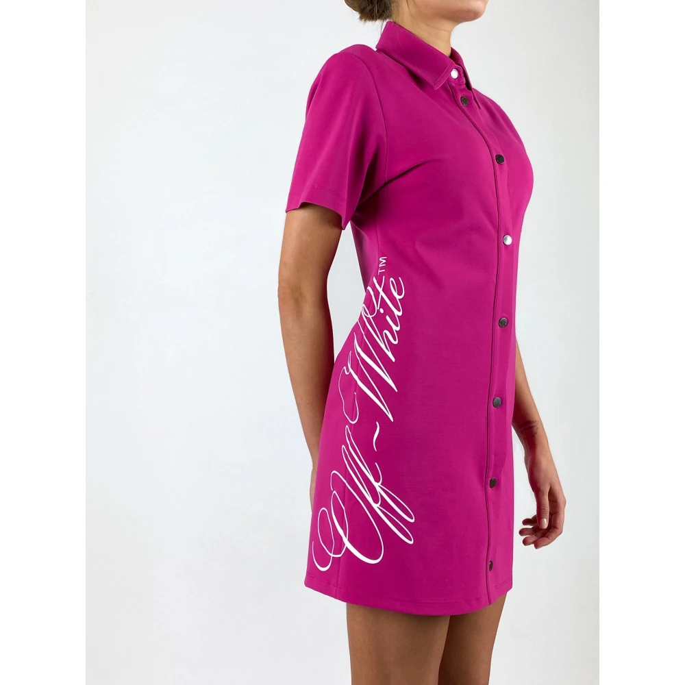 Off White Fuchsia Logo Shirtjurk Pink Dames