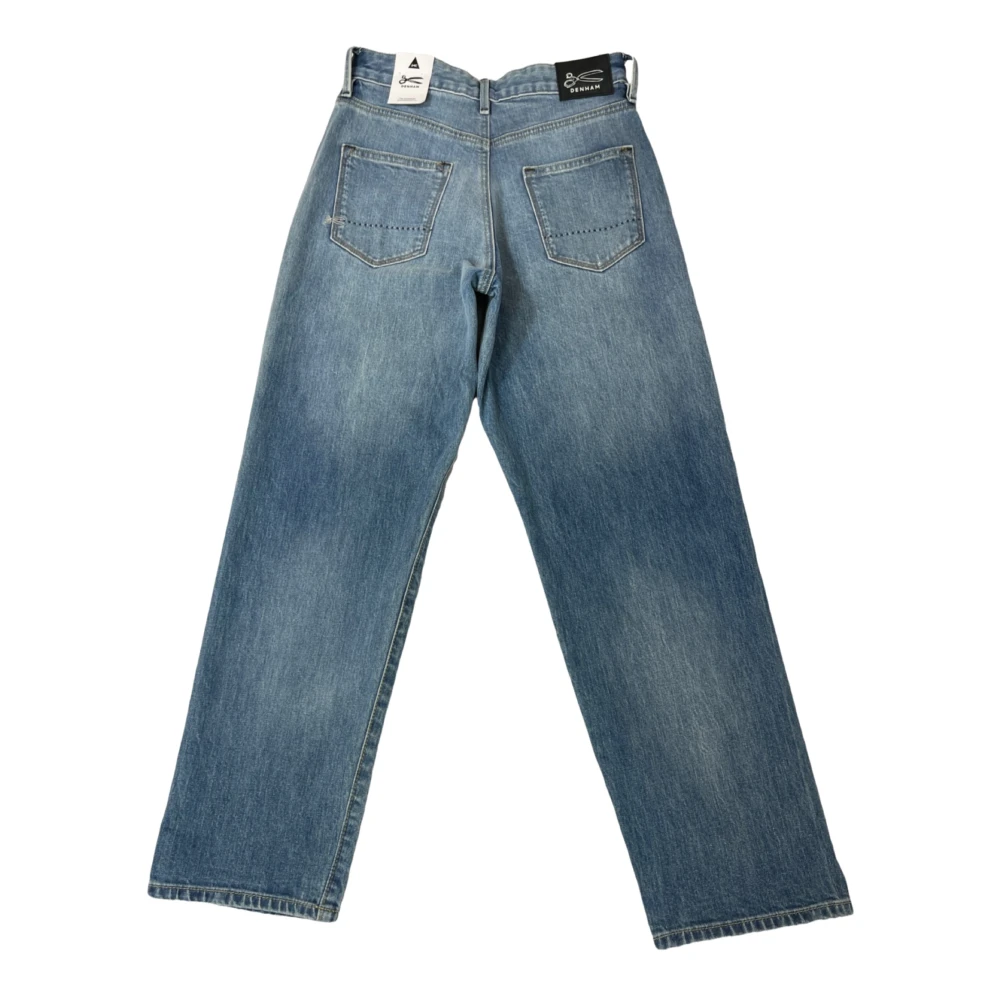 Denham Wijde Pijp Fit Mid Blauwe Jeans Blue Heren