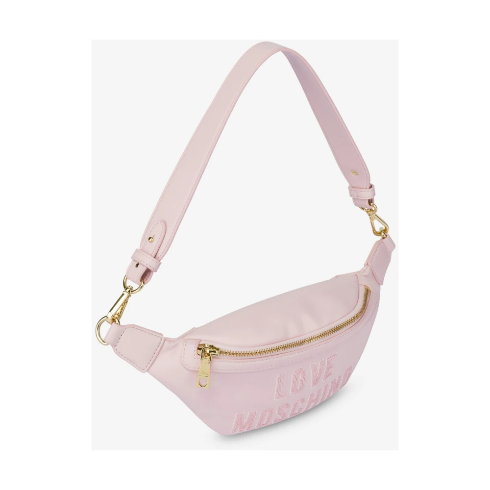 Love Moschino Stijlvolle Roze Synthetische Schoudertas Pink Dames