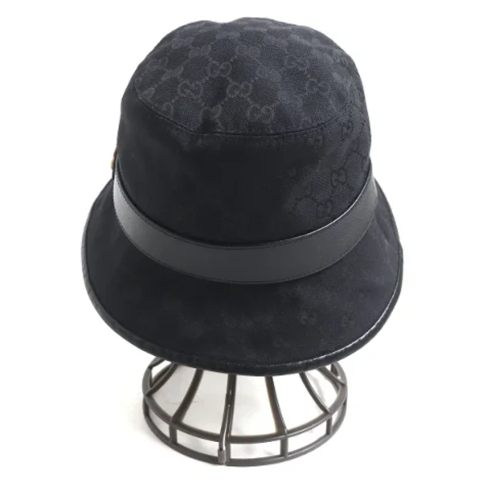 Gucci Vintage Pre-owned Fabric hats Black Heren