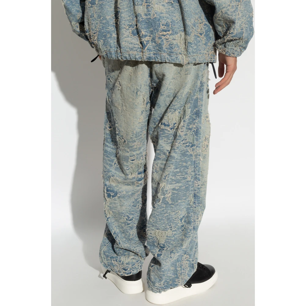 Diesel Wijde jeans Blue Unisex