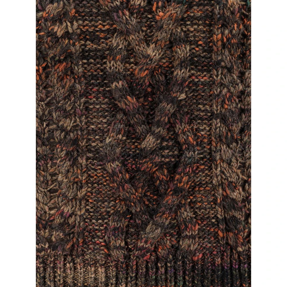 Isabel Marant Étoile Gevlochten wolmix trui Brown Dames