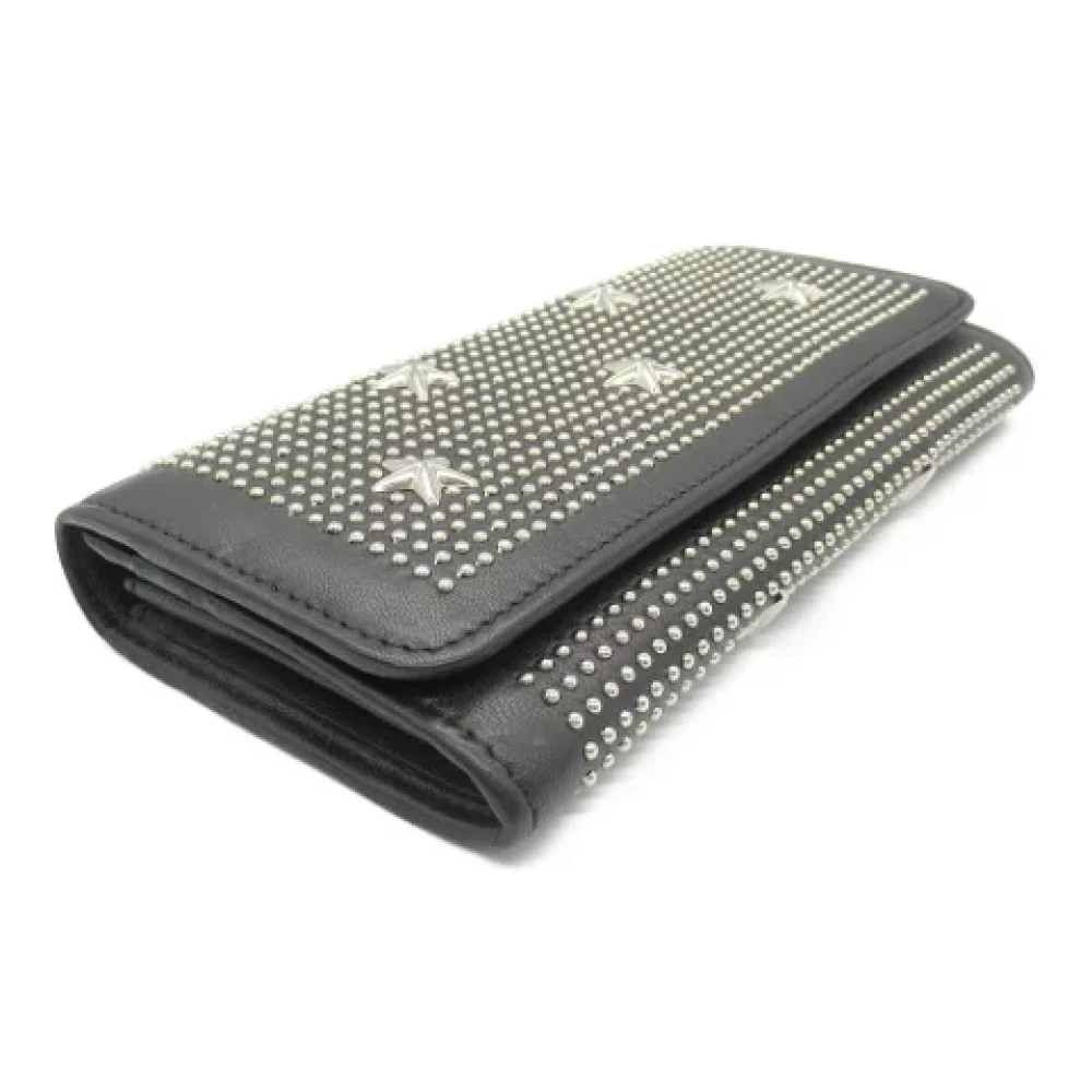 Jimmy Choo Pre-owned Leather wallets Black Dames