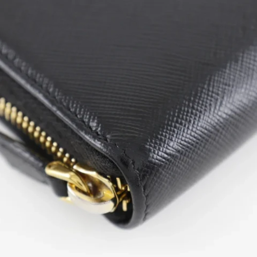 Prada Vintage Pre-owned Fabric wallets Black Dames