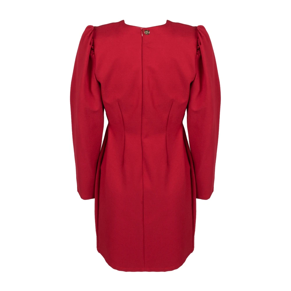 Liu Jo Sensuele V-Hals Mini Jurk Red Dames
